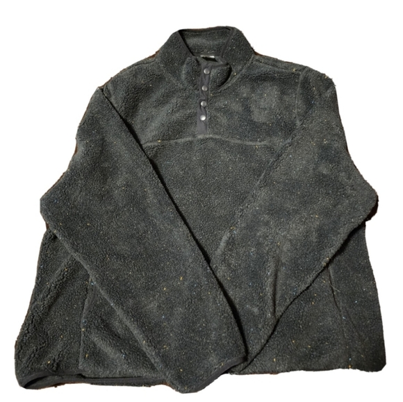 NWOT Men's Navy Speckle MEMBERS MARK Alpine Sherpa Pullover Size XL - Picture 1 of 5